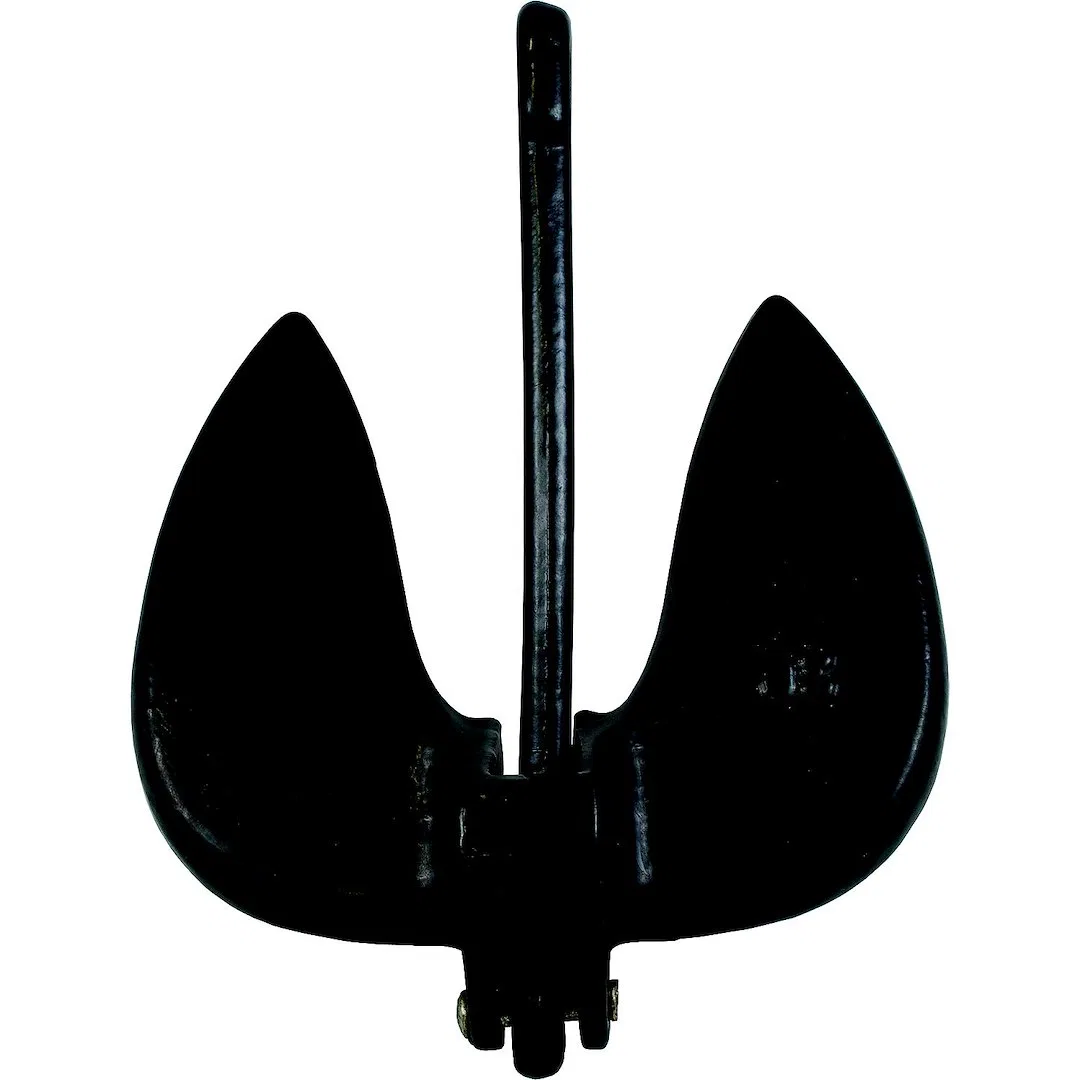 9935B1 – ATTWOOD MARI Anchor, Deep Water Navy Style 20 Pound PVC Coated Black Cast Iron